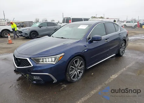 2018 Acura Rlx Sport Hybrid Advance Package z USA, uszkodzony, nr VIN JH4KC2F90JC000595